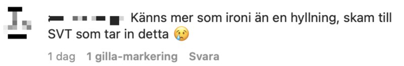 Melodifestivalens kommentarsfält Melodifestivalens kommentarsfält